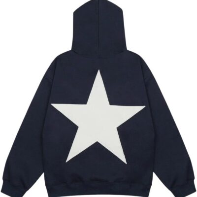 Star Hoodies Y2k Oversized Graphic Hoodies Aesthetic 90s Crewneck Sweatshirt Long Sleeve Pullover Tops