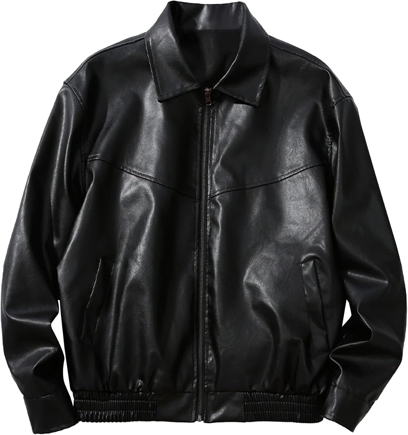 Men's Leather Jacket Male Fashion Moto Biker Jackets Autumn Faux PU Coat Hip Hop Leather Oversize Streetwear