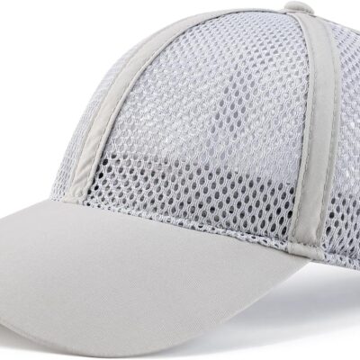 Breathable Full Mesh Baseball Cap for Men, Women, Lightweight Trucker Hats Outdoor Sports Wear