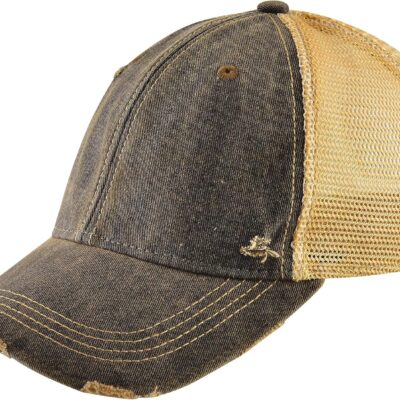 Vintage Distressed Baseball Cap – Unstructured Fit Adjustable Snapback Hat for Men & Women